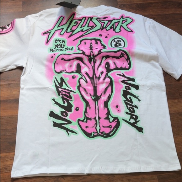 Hellstar | Shirts | Hellstar No Guts No Glory Tshirt White | Poshmark